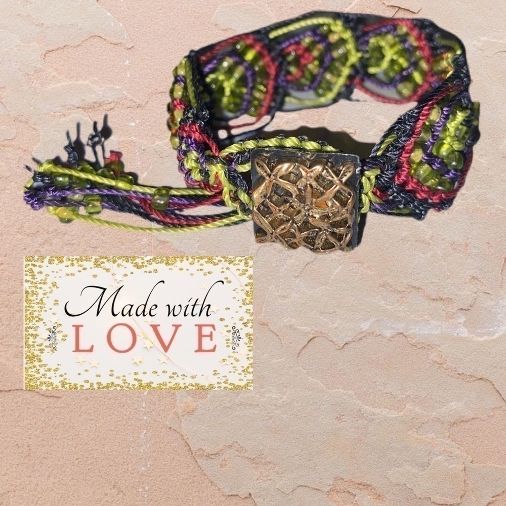 Hand Crafted Bohemian Beaded Bracelet